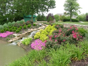 commercial landscape design project in Cincinnati, Ohio