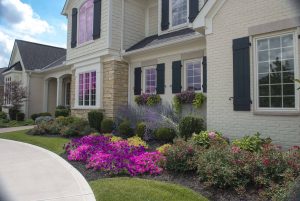 landscape entry of home