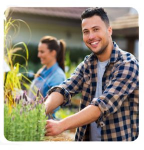 Man Gardening